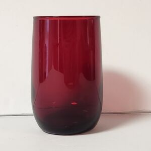 Red Glass Candle Votive